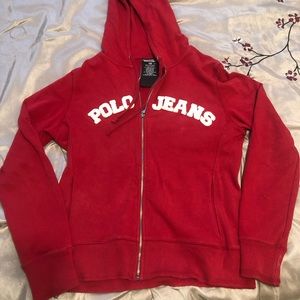 Polo Jeans Ralph Lauren RED LOGO ZIP HOODIE jacket